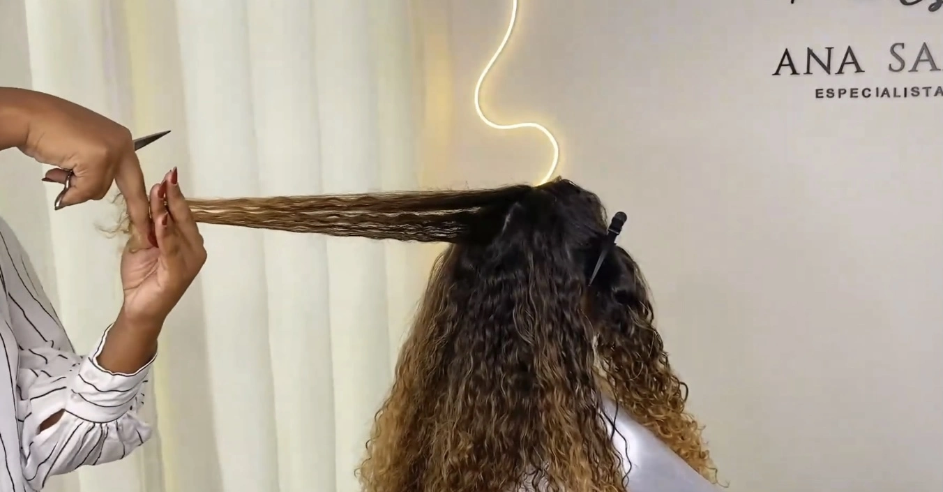 Corte em Cabelos Longos
